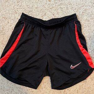 Nike Women’s Athletic Shorts in Black and Red